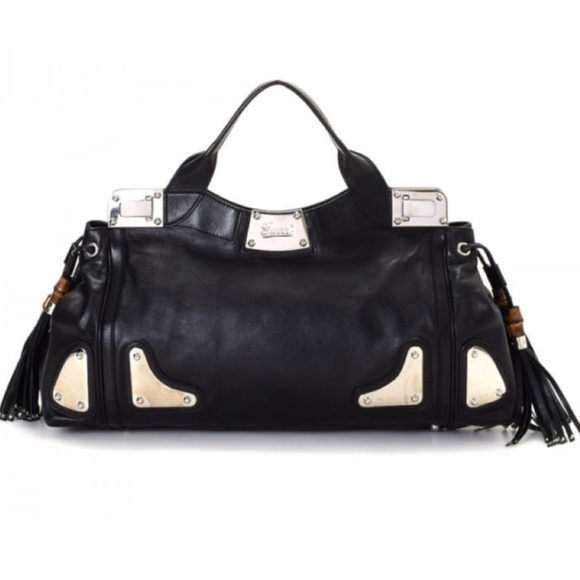 Gucci Bamboo Tassel Race Tote - Picture 1 of 8